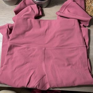 pink lululemon align pants size 4